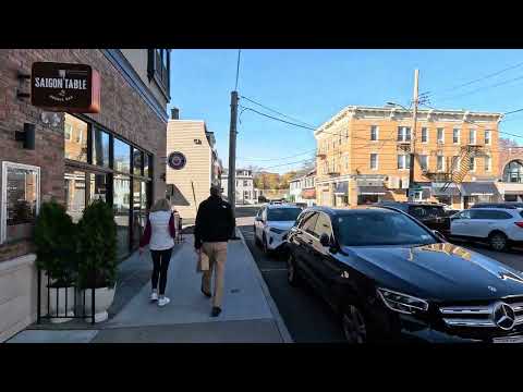 ⁴ᴷ⁶⁰ Walking downtown Rye, New York