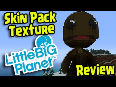 Minecraft PS3, PS4 - LittleBigPlanet Mash-Up Pack Review Gameplay Skins + Texture