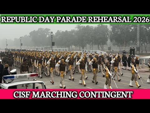 CISF Marching Contingent | Republic Day Parade 2026 | republic day rehearsal 2026 | Amit Sumit Vlogs