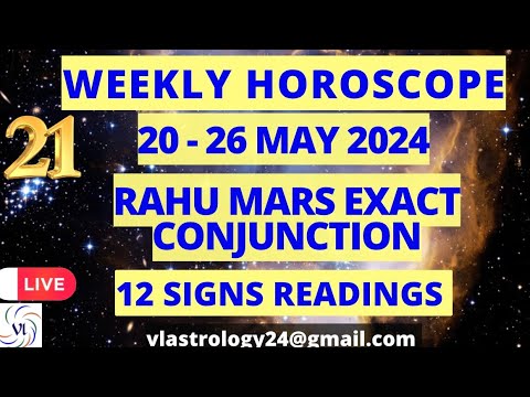 WEEKLY HOROSCOPES 20-26 MAY 2024: Astrological Guidance for All 12 Signs by VL #weeklyhoroscope