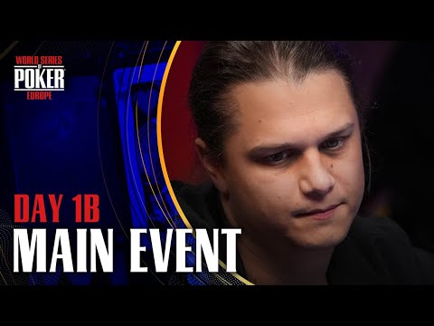 #WSOPE 2024 NLH MAIN EVENT | DAY 1B | BRACELET EVENT #13