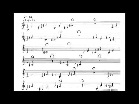 Anastassis Philippakopoulos - Onissia for Bass Clarinet (2002) [Score-Video]