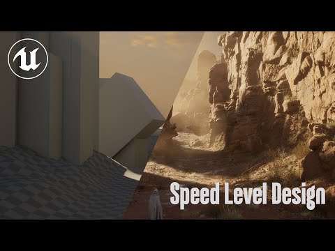 Speed Level Design UE5 - Desert Timelapse