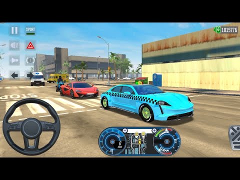 Taxi SIM 2020 | Porsche Taycan Turbo Electric Car Driving Miami City Android Gameplay Drive In US