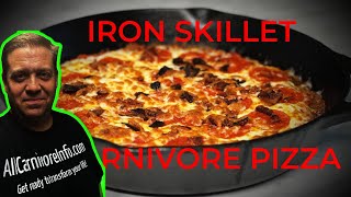 CARNIVORE/KETO IRON SKILLET PIZZA with Pork Crust from CarnivoreDoctor First Time Making It
