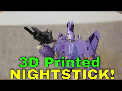 Custom 3D Printed Transformers Target Master Nightstick - GotBot True Review NUMBER 858