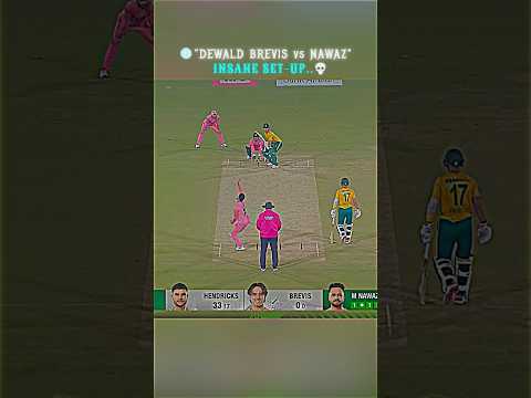 Nawaz vs Brevis 💀 #cricket #shorts