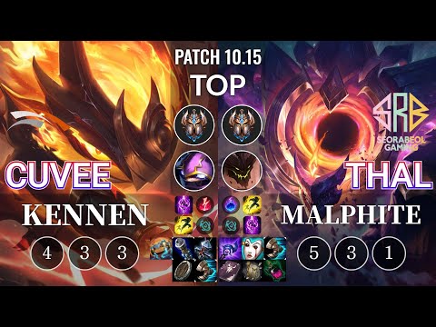 HLE CuVee Kennen vs SRB Thal Malphite Top - KR Patch 10.15