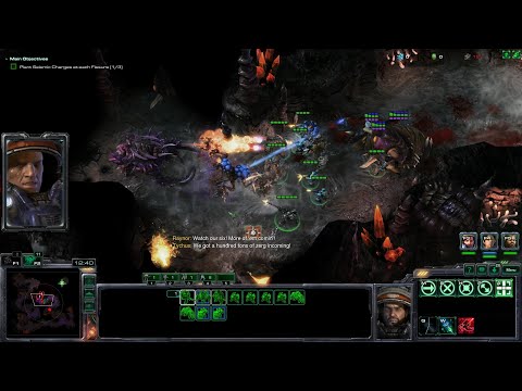 StarCraft 2 WoL (1-7 Players Coop) Mission 26 - Belly of the Beast