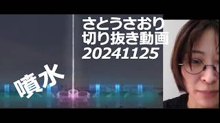 さとうさおり切り抜き動画　20241125　噴水