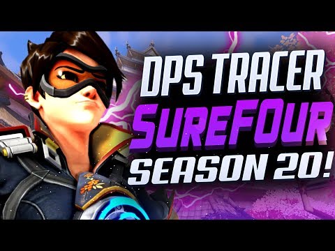 SUREFOUR DPS HANZO AND TRACER GAMEPLAY! [ OVERWATCH SEASON 20 TOP 500 ]
