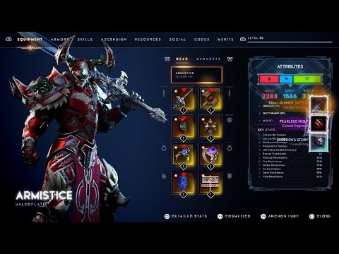 Godfall  - Lightbringer Solo Run level 42 with Breach Build + Hecate's Inferno Hammer showcase