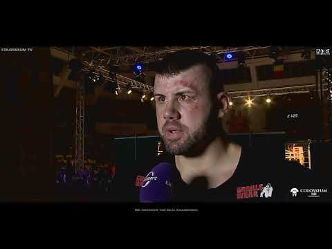 Colosseum TV - MUNTEANU MARIUS vs.TARIK CHERKAOUI • KICKBOXING HIGHLIGHT • Post match interview