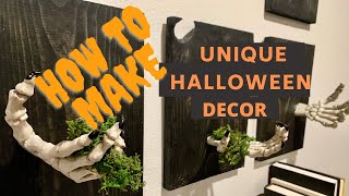 How to Create UNIQUE Halloween Decor on a budget
