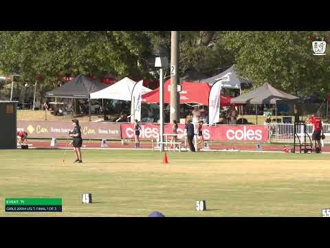 Girls U12 200m Timed Final 1: 2023-24 State Track and Field Championships