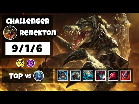 Renekton vs Fizz BR Challenger TOP (9/1/6) - v11.18