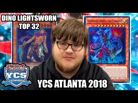 *YUGIOH* TOP 32 YCS ATLANTA: DINOSAUR LIGHTSWORN DECK PROFILE! FEBRUARY 2018 BANLIST! (60 CARDS)
