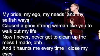 Chris Jamison-When I Was Your Man-The Voice 7[Lyrics]