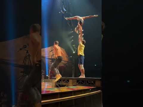 Banquine training under the Big Top! 🎪🌟 #KURIOS | Cirque du Soleil