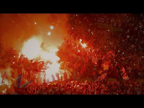 "RECIBIMIENTO HINCHADA NACIONAL - El aliento perdiendo 3 a 1 - Supercopa Uruguaya 2018" Barra: La Banda del Parque • Club: Nacional