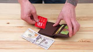 Гаманець чоловічий 14429 vintage стиль Vintage коричневий