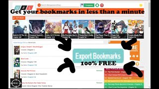 How to Export your Manganelo, Mangakakalot,Manganato or Mang4life Bookmarks in less than 2 minutes