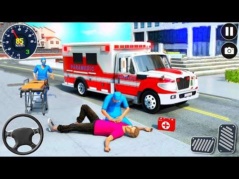 Ambulance Driving Simulator 3D - Emergency Rescue Ambulance Game - Android Gameplay