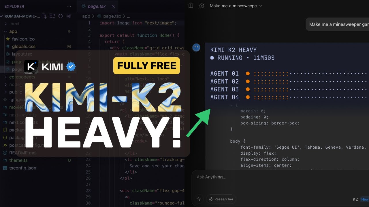 Kimi K2 HEAVY: This MULTI-AGENT AI Coder System is PRETTY AMAZING!