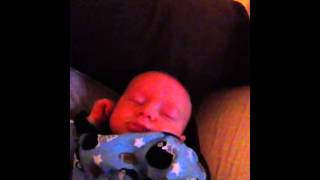 Sleep talking but sleep crying? Too cute.