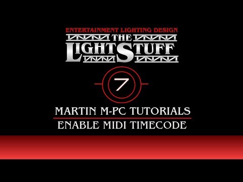 Martin M-PC Tutorial # 7 : Timecode - Enabling Midi Timecode