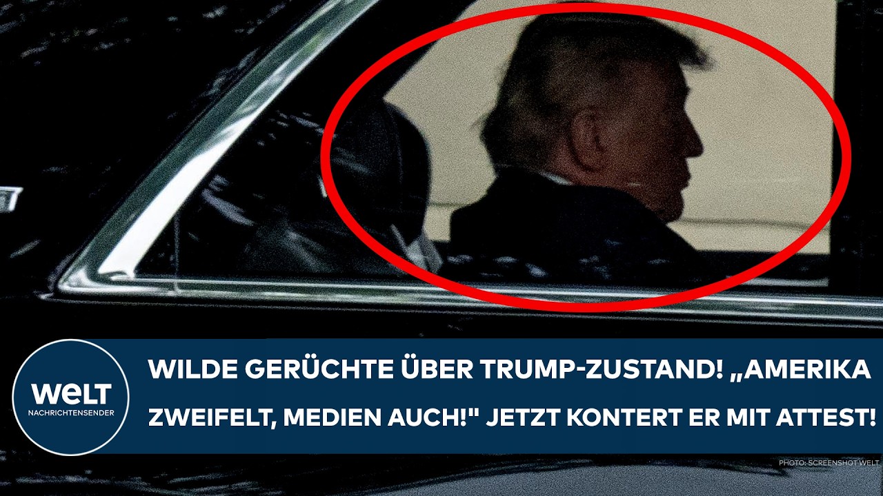 USA: Wilde Gerüchte über Trump-Zustand! "Amerika zweifelt, Medien auch!" Jetzt kontert er mit Attest