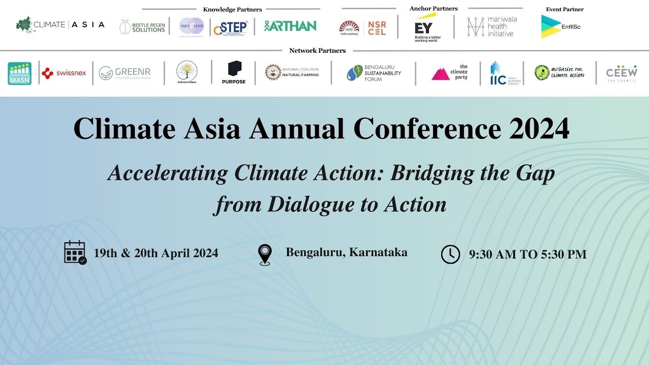 Dr. Indu K Murthy | Accelerating Climate Action: Bridging the Gap from Dialogue to Action
