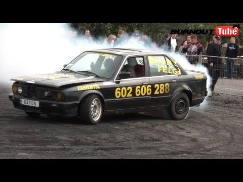 Palenie gumy BMW E30 320 "BATON" - V Edycja Dnia Świra 2018