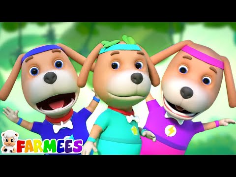 Farmees - Öt kis kutya + Több óvodáskorú videók és mondókák gyerekeknek