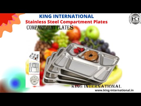 Stainless Steel Lunch Dinner Plate Compartment