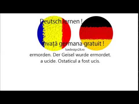 Curs audio de limbă germană, verb ermorden, a ucide, Învaţă gratuit limba germană