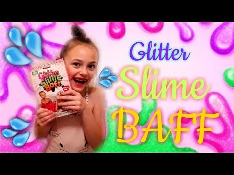 Glitter Slime Baff 🤪💦/ Bathtime fun with gtiller slime