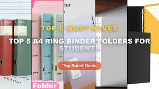 Top 5 Best Top 5 A4 Ring Binder Folders For Students (Must Have!) - EAGLE 3 Ring Binder A4 Size with