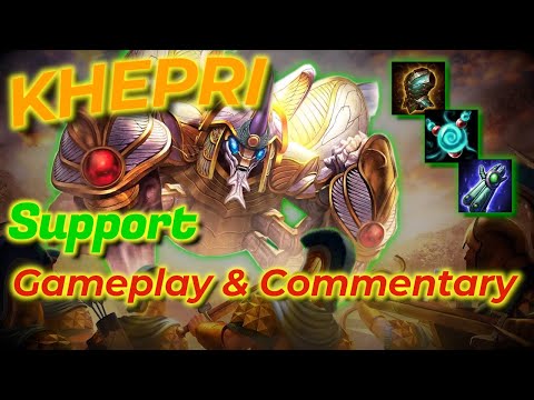 Khepri's BEST ITEM Gives Him 5000 HP! // Support Ranked Conquest Gameplay & Commentary #smite2