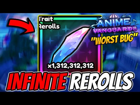 The Most *INSANE* Infinite Reroll Bug In Anime Vanguards History!