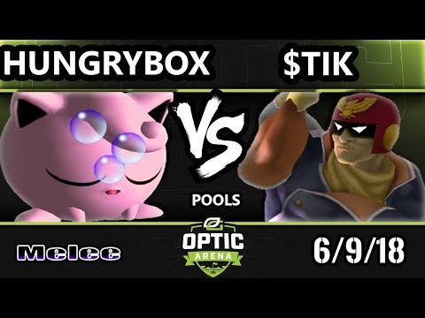Optic Arena SSBM - Liquid | Hungrybox (Jigglypuff) Vs. $tik (Captain Falcon) Smash Melee Pools