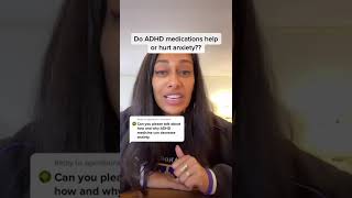 ADHD medications and anxiety. #drsasha #adhd #shorts