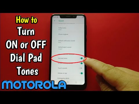 How to Turn ON or OFF Dial Pad Tones on Motorola One (XT1941-4)