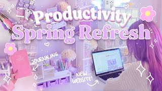 Fresh Start ✨ Organizing, resetting, journaling ✨ Small Business Owner Refresh studio vlog