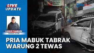 Pulang Halloween, Innova Maut Tabrak Warung di Kedungdoro Surabaya, Suami Istri Antre Makanan Tewas