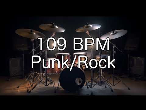 Punk/Rock Groove: 109 BPM Drum Beat for Musicians