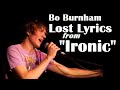 Bo Burnham | Lost Lyrics from “Ironic”
