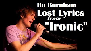 Bo Burnham | Lost Lyrics from “Ironic”