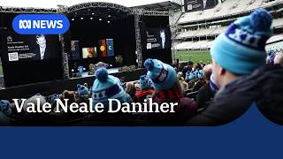 Australia farewells AFL legend Neale Daniher, motor neurone disease campaigner, at state funeral