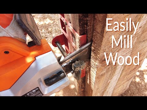 Milling Wood with an Electric Chainsaw